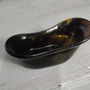 Elegant Black and Brown Soap Dish